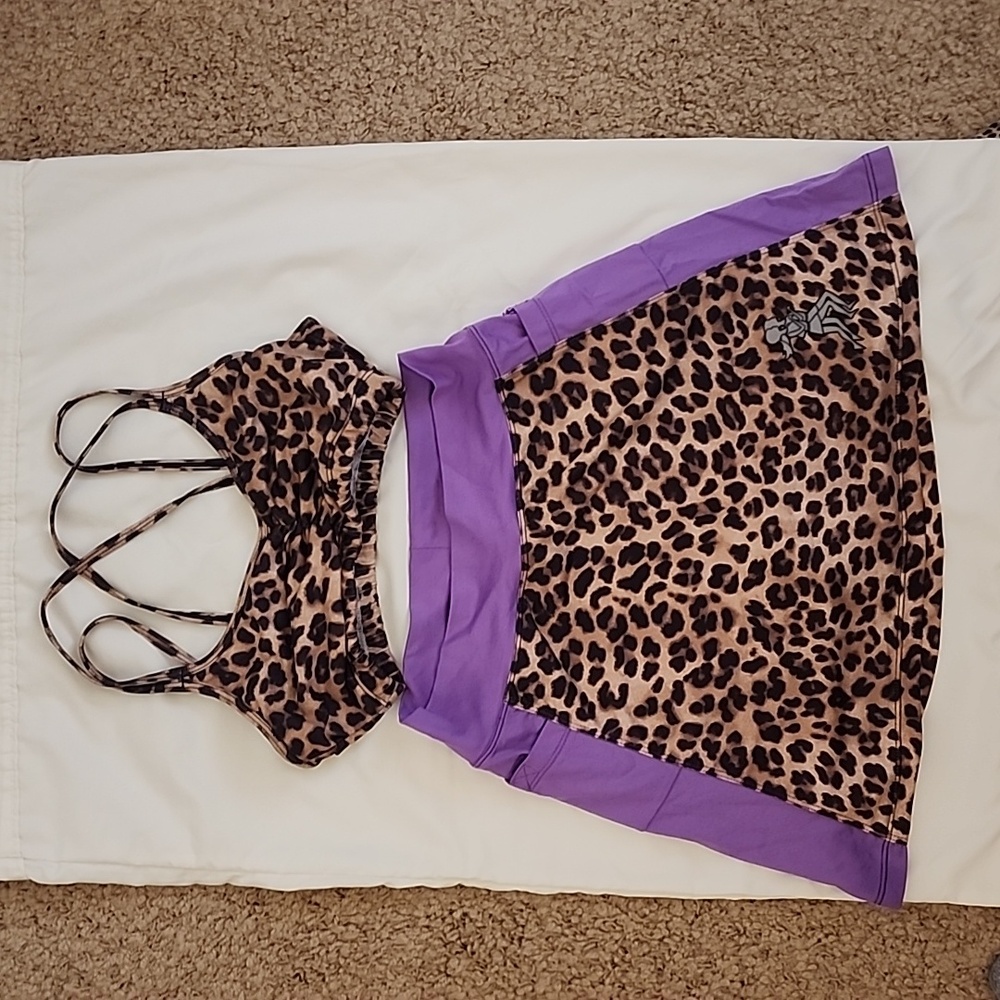Running skirt and matching bra top